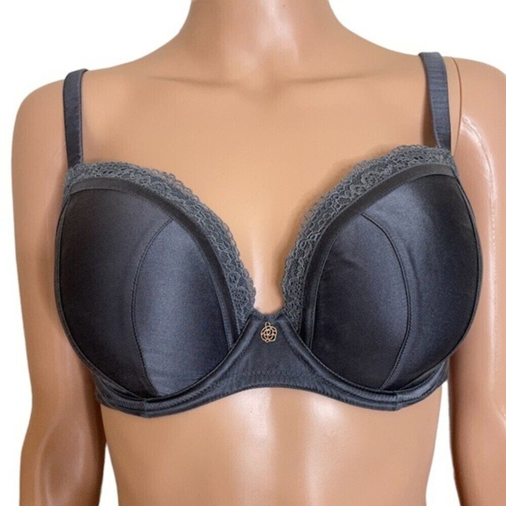 Rosie Autograph steel gray padded underwire push up bra in EUC 32DD